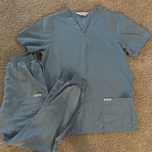 Men's Blue Scrub Set